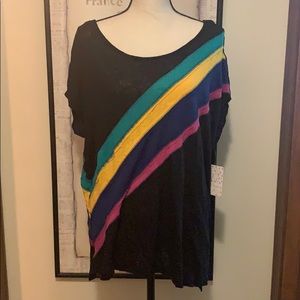 Free People Rainbow Tunic Top